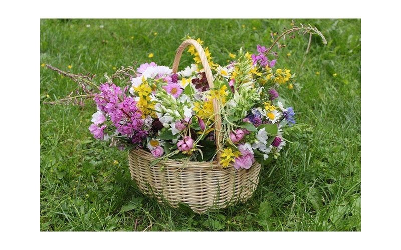 Boeket uit eigen tuin