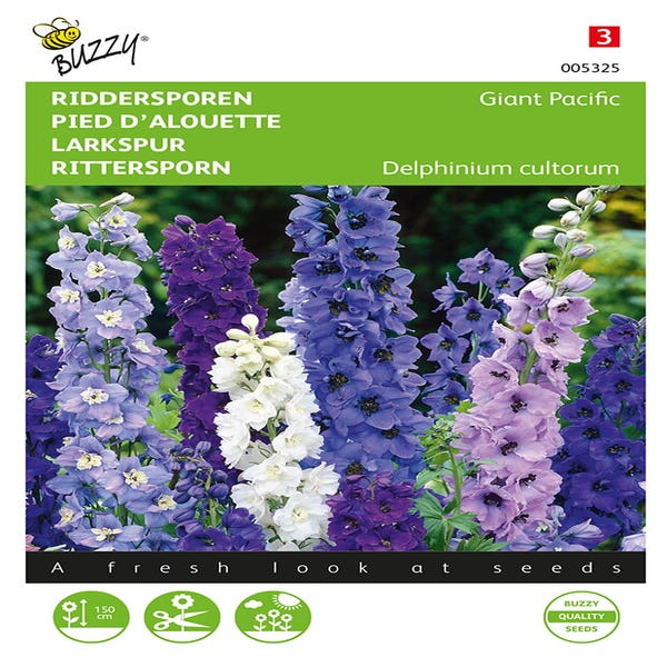 Riddersporen Giant Pacific gemengd
