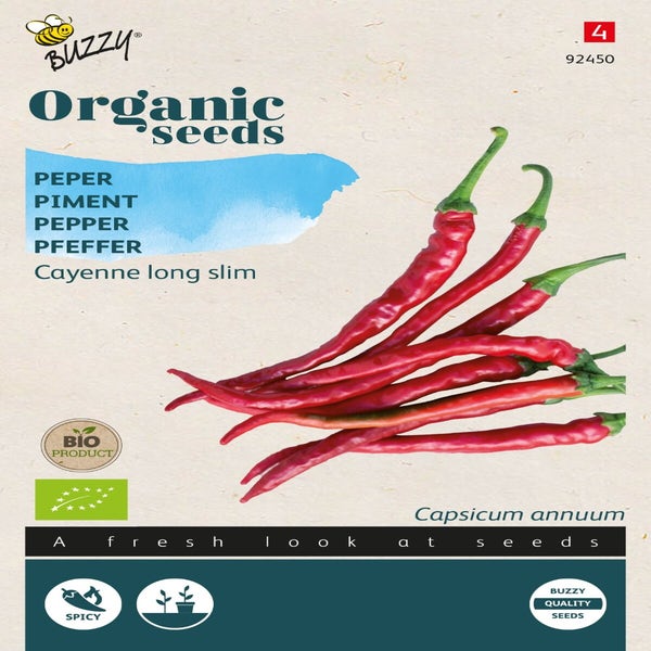 Peper Cayenne long slim (BIO)