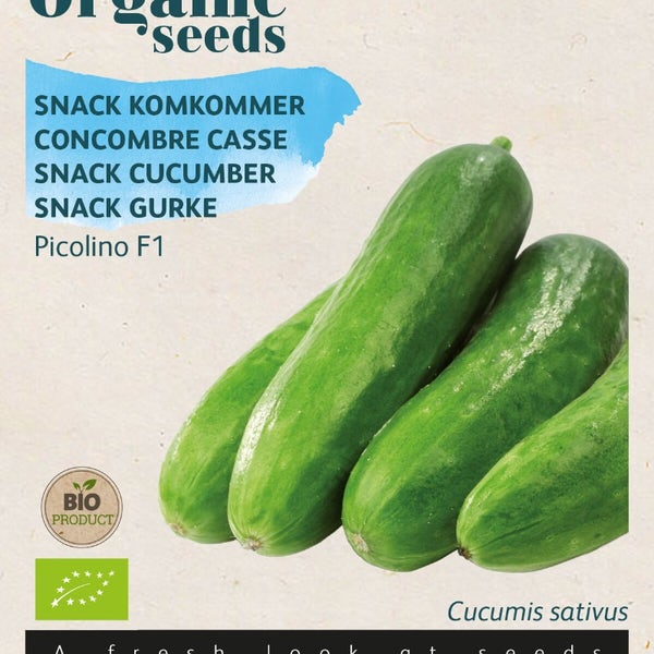 Semi Di Ricino Semi Di Cetriolo Mini Snack Picolino F1 - Resistente All'oidio, Per Orto Semi Orto Facili Da Coltivare - Foto 2