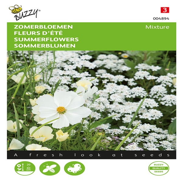 Zomerbloemen Wit mengsel
